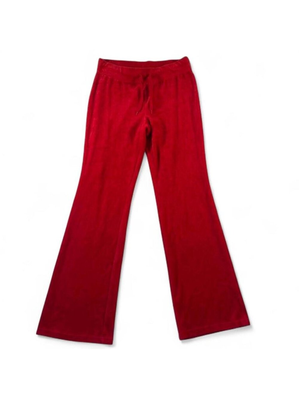 Y2K vintage red juicy couture lowrise flare tracksuit pants